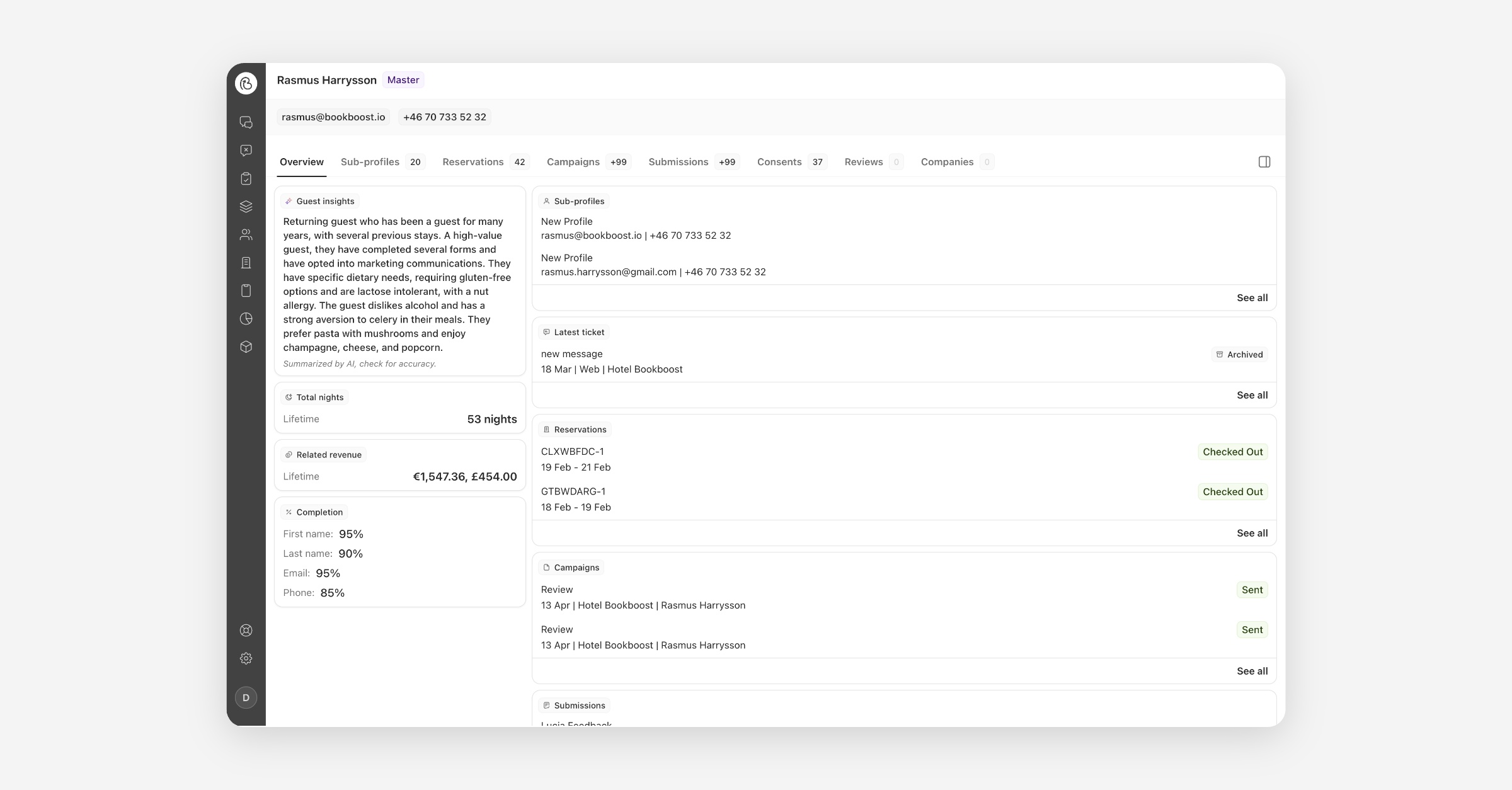 Guest Insights, AI Agent Reservation Context & More